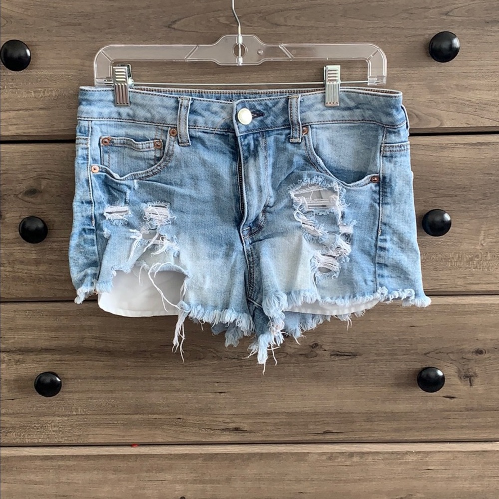 American Eagle Ripped Jean Shorts